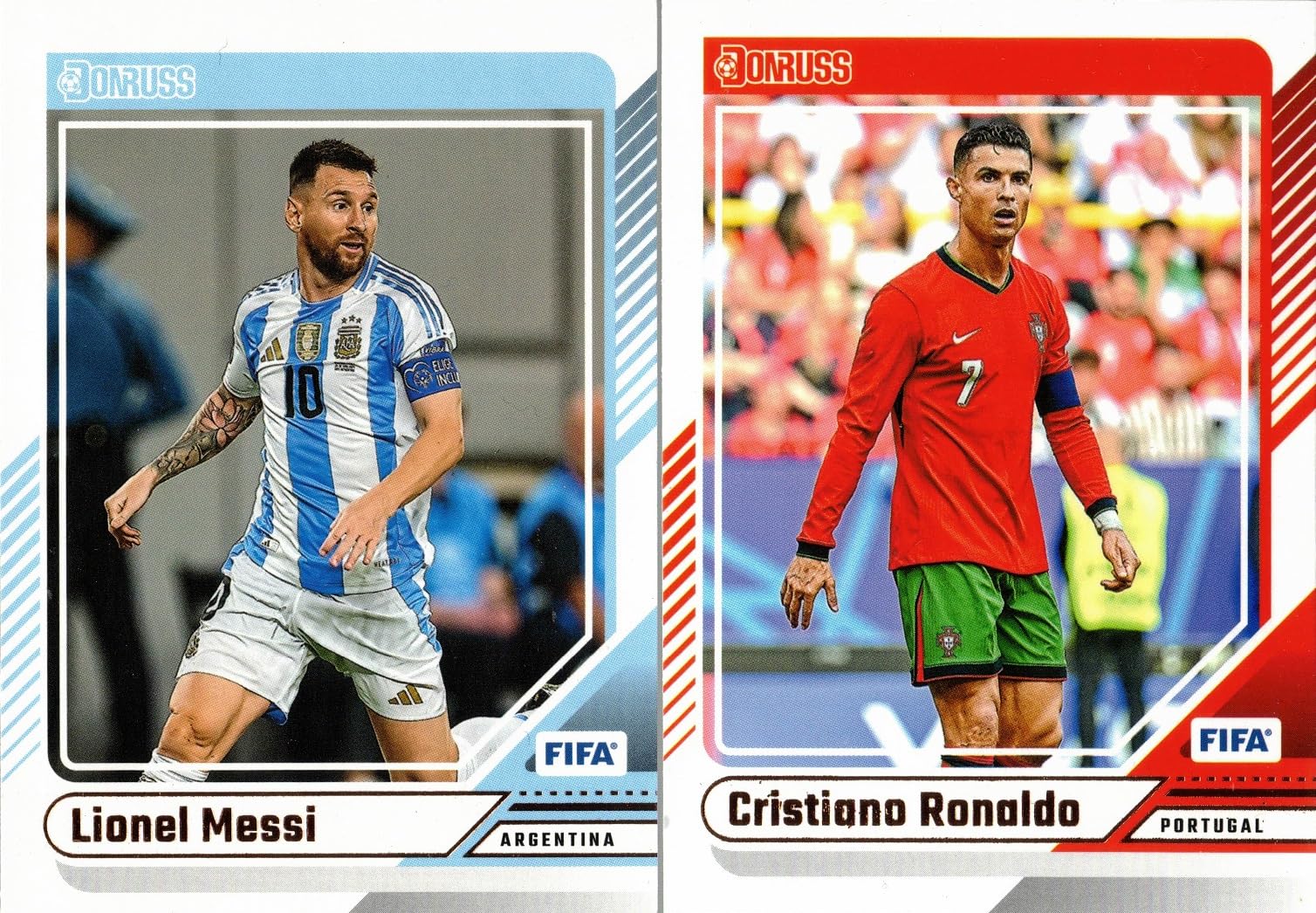 Amazon.com: Lionel Messi & Cristiano Ronaldo 2-Card Lot